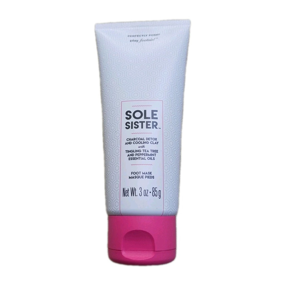 Perfectly Posh Sole Sister Charcoal Detox Clay Foot Mask